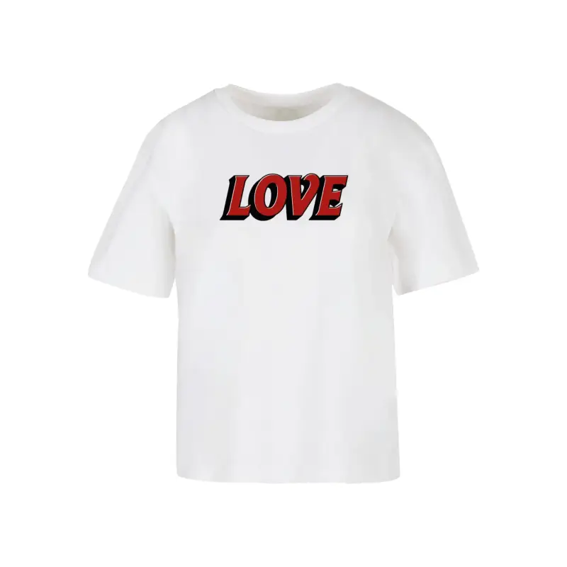 T-shirt da donna Miss Tee Big Love Letters