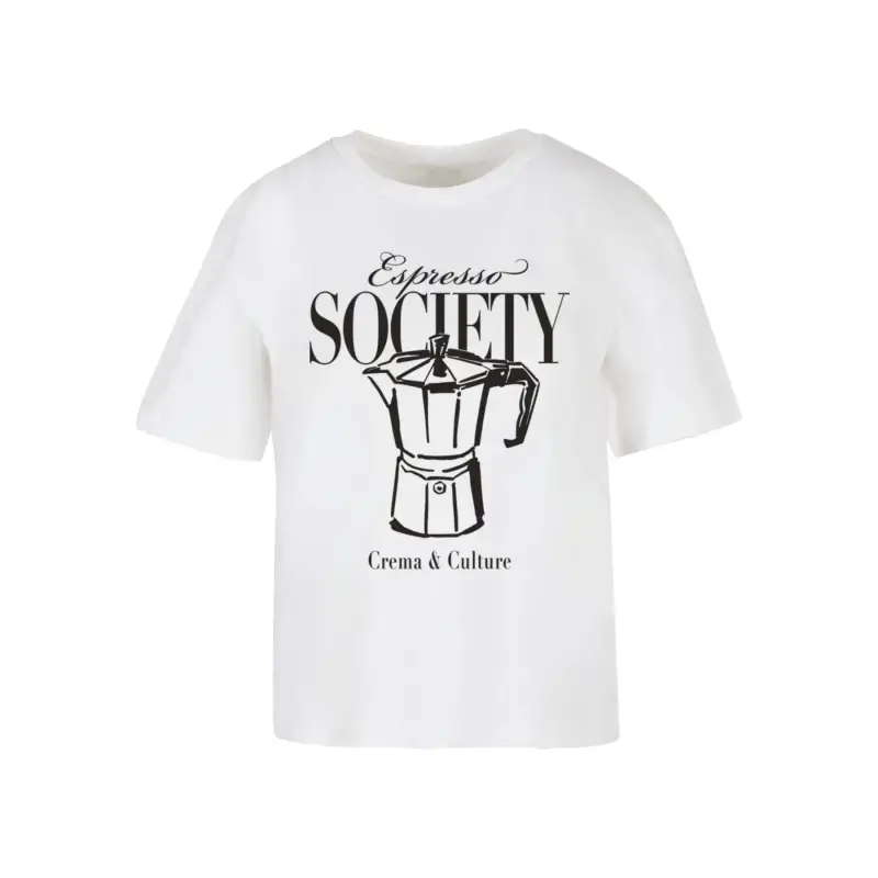 T-shirt da donna Miss Tee Espresso Society