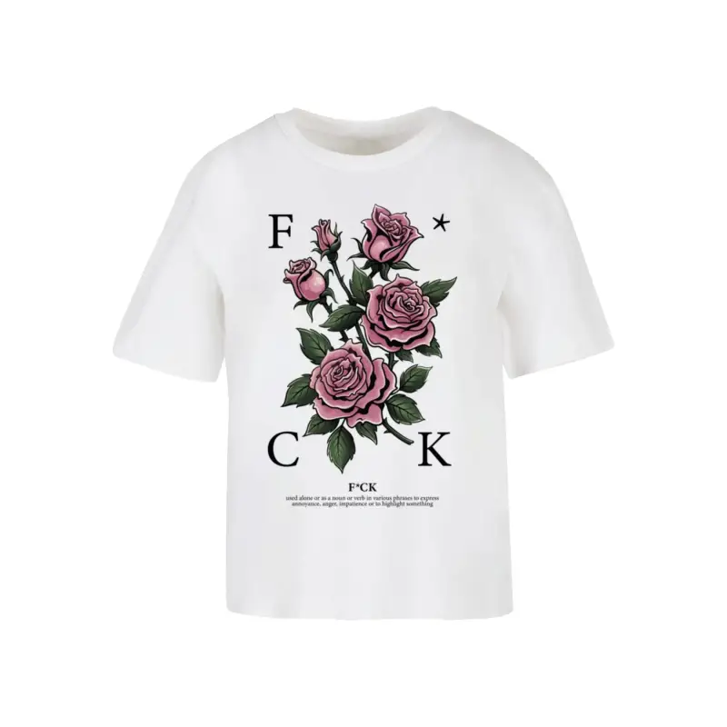 T-shirt da donna Miss Tee F*cking Roses