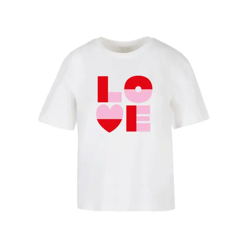 T-shirt da donna Miss Tee Love Heart Letters