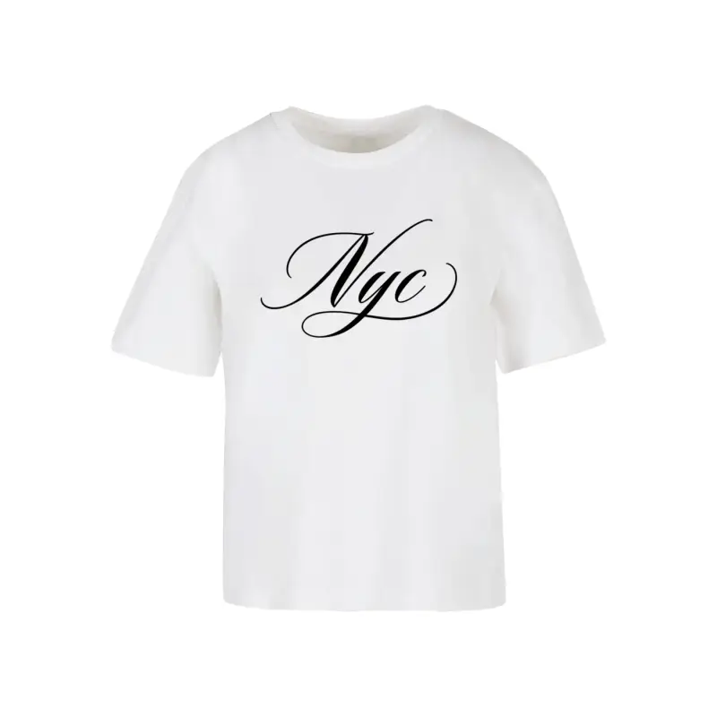 T-shirt da donna Miss Tee Nyc Colligraphy Letters