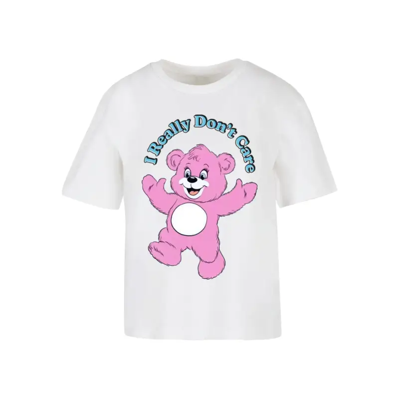 T-shirt da donna Miss Tee Really Don t Care Pink Bear
