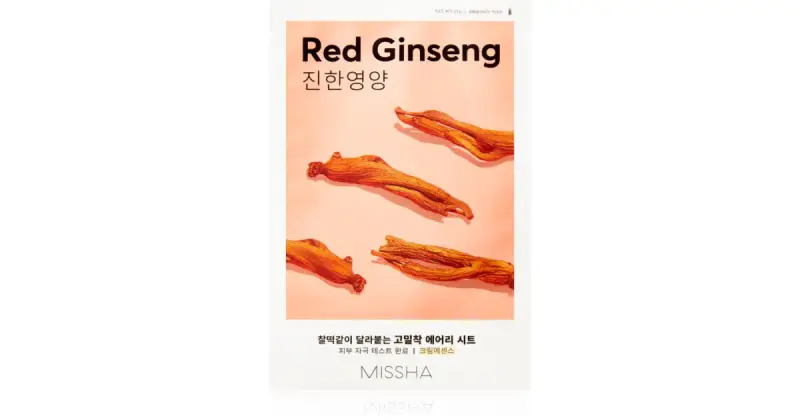 Airy Fit Red Ginseng maschera in tessuto idratante e rivitalizzante 19 g