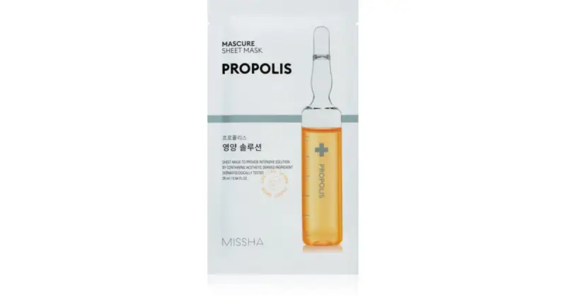 Mascure Propolis maschera viso nutriente in tessuto per pelli sensibili e irritate 28 ml