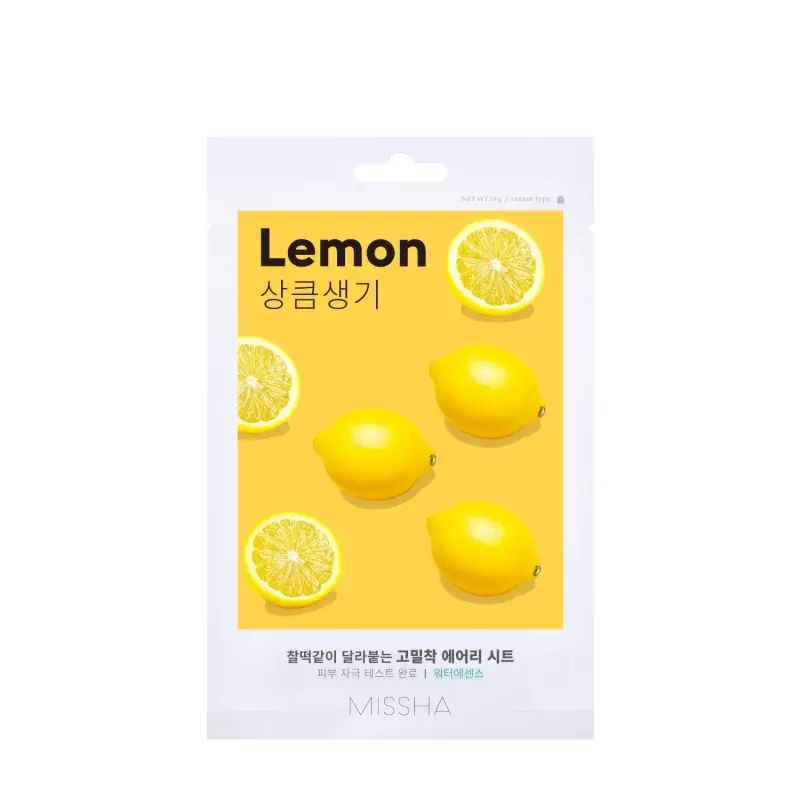 Mask Airy Fit Sheet Mask Lemon - Maschera viso idratante