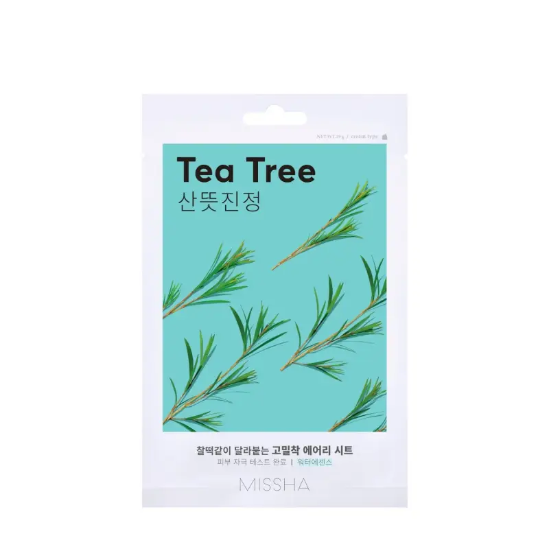 Mask Airy Fit Sheet Mask Tea Tree - Maschera lenitiva viso
