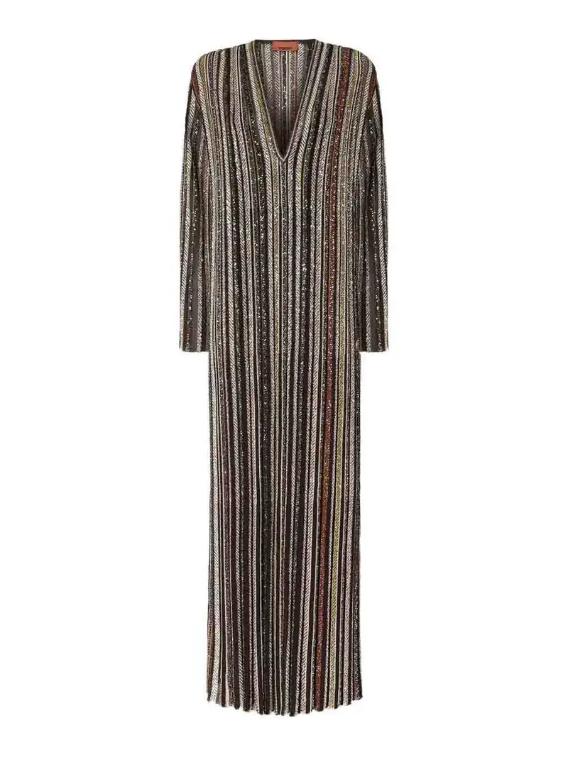 Abito Lungo Multicolore