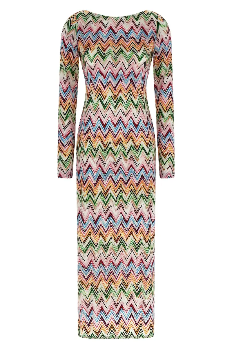 Abito Pizzo Zig Zag Multi