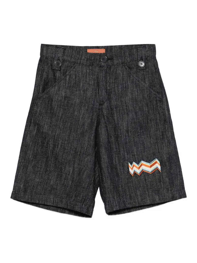 Bermuda Con Stampa Blu