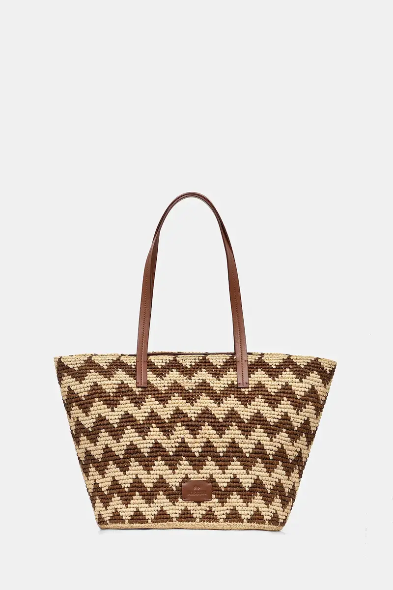 borsetta Big Tote Raffia colore beige MI10065R