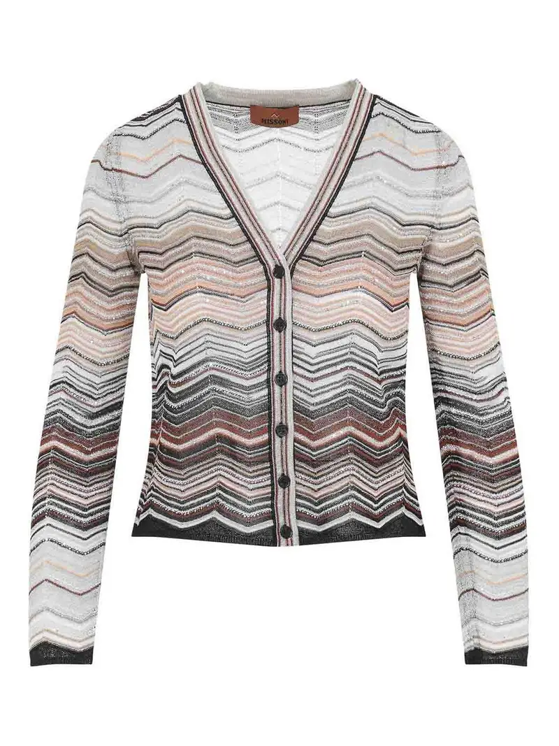 Cardigan con bottoni Beige