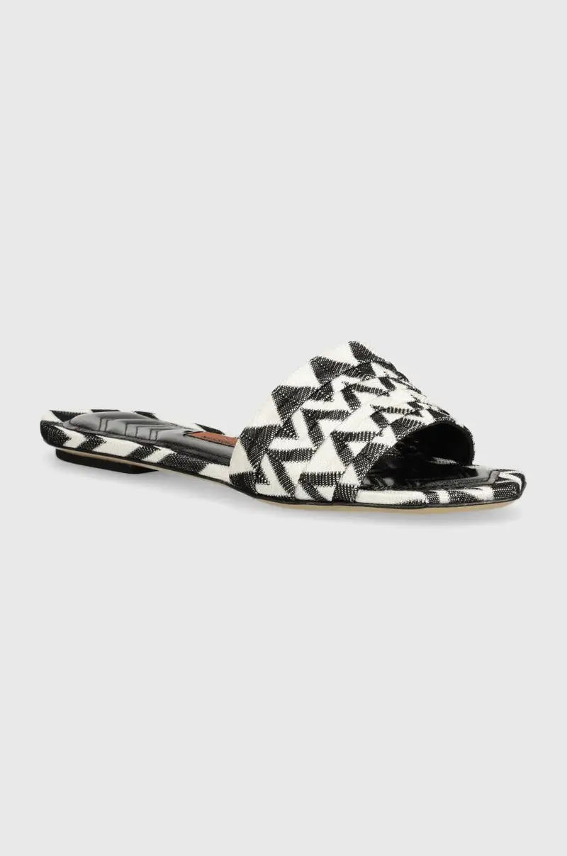 ciabatte slide Gia Flat donna colore nero M32_022