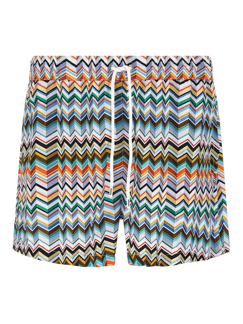 Costume da bagno Zig Zag irregolare Multicolore