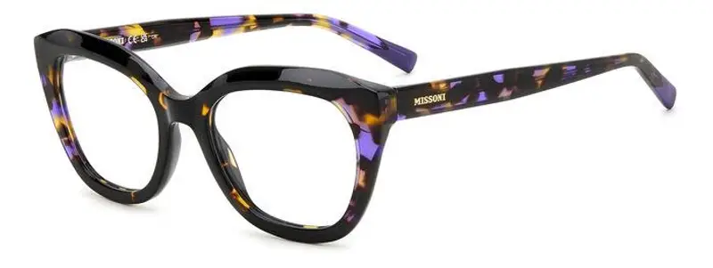Missoni Donna MIS 0157 AY0 Montature da vista Acetato Havana viola  Squadrata