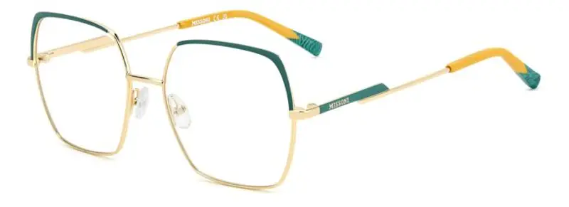 Missoni Donna MIS 0180 PEF Montature da vista Acciaio Oro verde  Squadrata