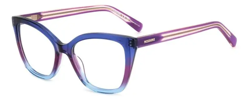 Missoni Donna MIS 0184 A28 Montature da vista Acetato Blu  Squadrata