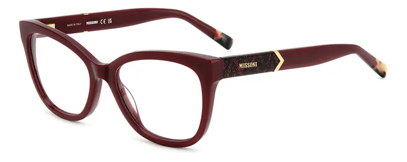 Missoni Donna MIS 0190 LHF Montature da vista Acetato Bordeaux  Squadrata Normale