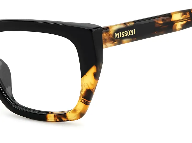 Missoni Donna MIS 0225/G WR7 Montature da vista Acetato Nero Squadrata Normale miniatura 2