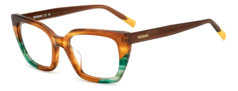 Missoni Donna MIS 0225/G XL7 Montature da vista Acetato Marrone  Squadrata Normale