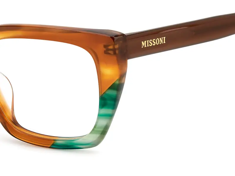 Missoni Donna MIS 0225/G XL7 Montature da vista Acetato Marrone Squadrata Normale miniatura 2