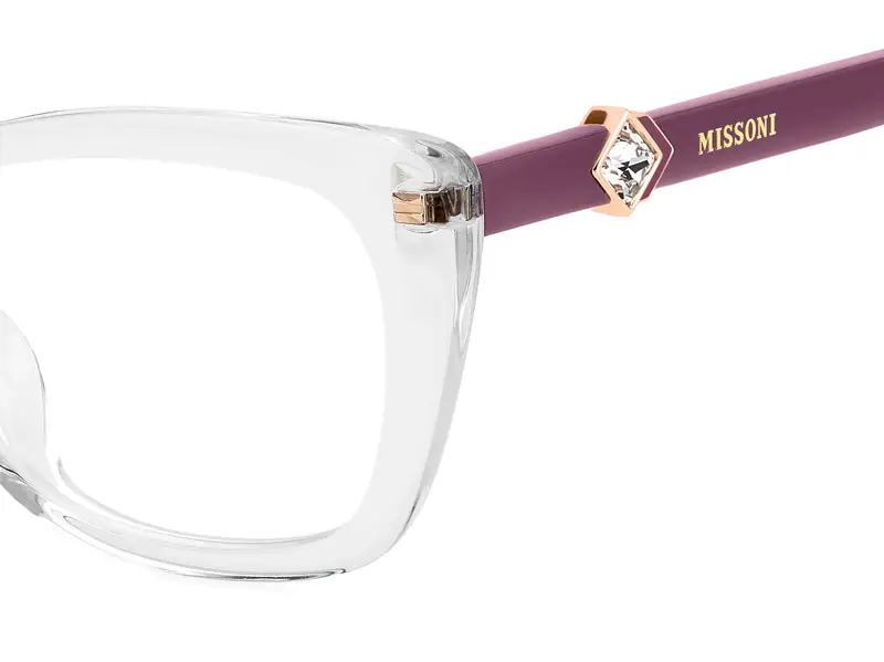 Missoni Donna MIS 0230/G 900 Montature da vista Acetato Trasparente Squadrata Normale miniatura 2