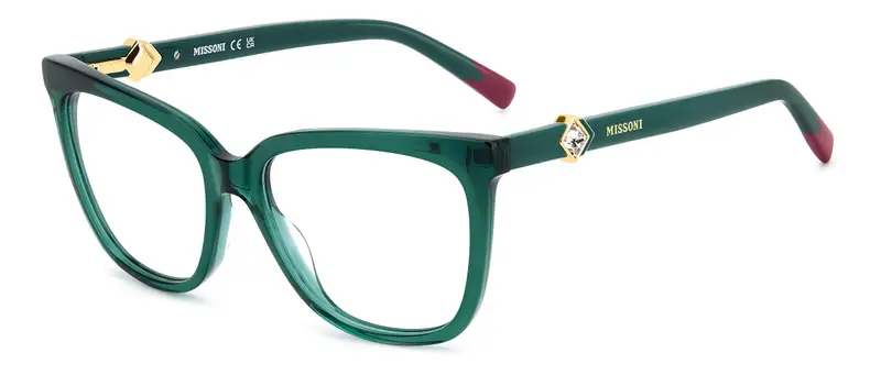 Missoni Donna MIS 0231 1ED Montature da vista Acetato Verde  Squadrata Normale