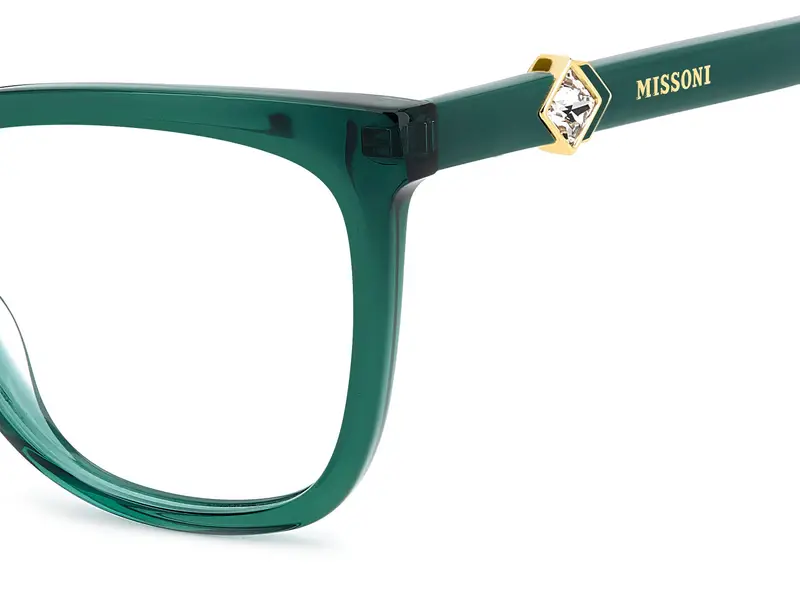 Missoni Donna MIS 0231 1ED Montature da vista Acetato Verde Squadrata Normale miniatura 2