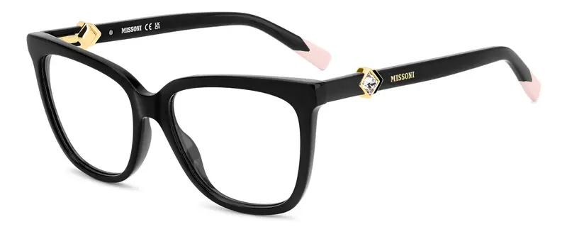 Missoni Donna MIS 0231 807 Montature da vista Acetato Nero  Squadrata Normale