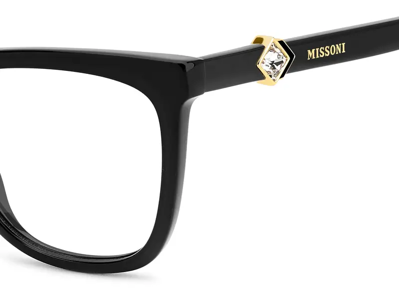 Missoni Donna MIS 0231 807 Montature da vista Acetato Nero Squadrata Normale miniatura 2