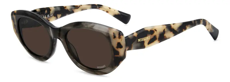 Donna Missoni MIS 0272/S ACI/70 Occhiali da sole Acetato Grigio Marrone Rotonda Normale