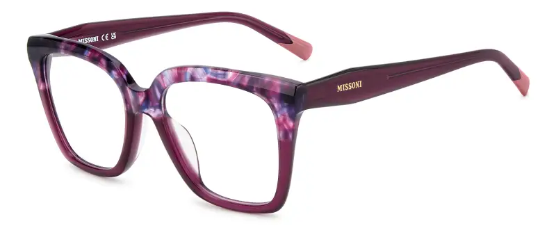 Donna Missoni MIS 0275/G HKZ Montature da vista Acetato Viola Squadrata Normale