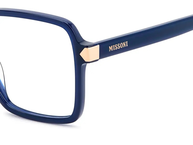 Donna Missoni MIS 0288 PJP Montature da vista Acetato Blu Squadrata Normale miniatura 3