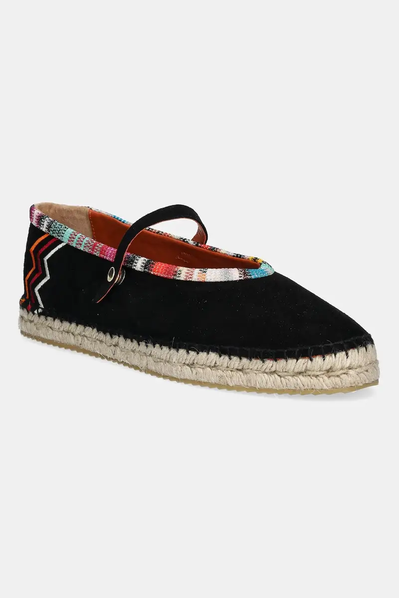 espadrillas in pelle scamosciata Lola colore nero MWB012_001