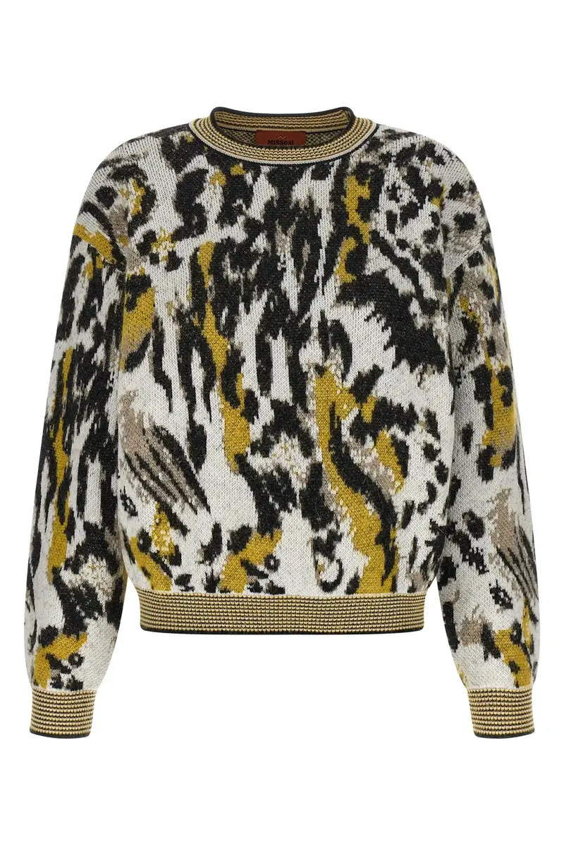 Maglione Motivo Animalier Multi