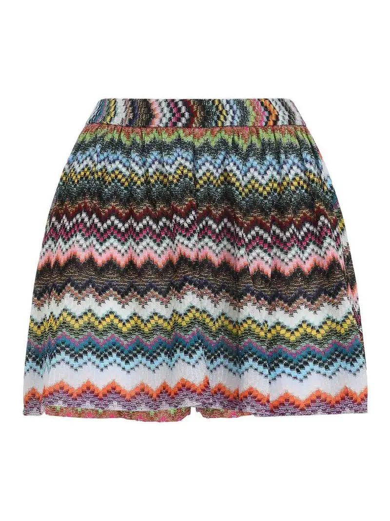 Pantaloncini in viscosa Multicolore