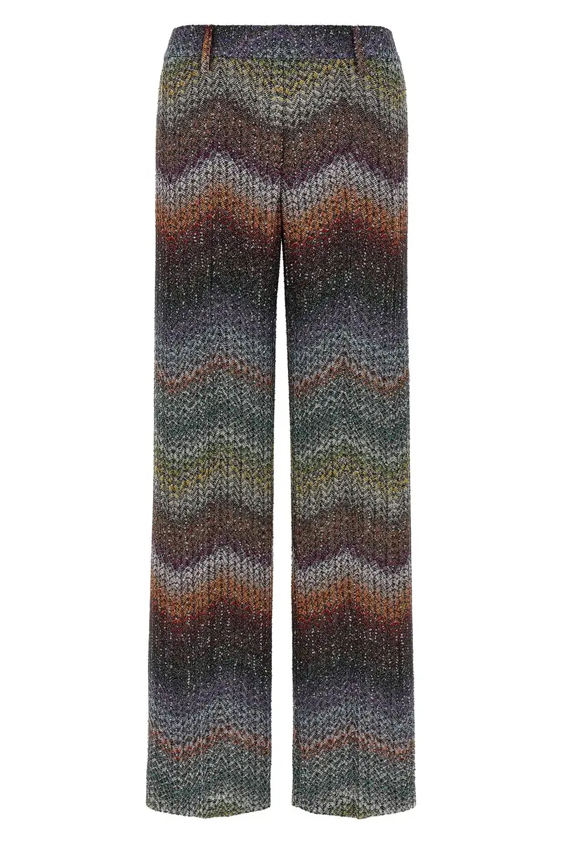 Pantalone Viscosa Lamé Zig Zag Multi