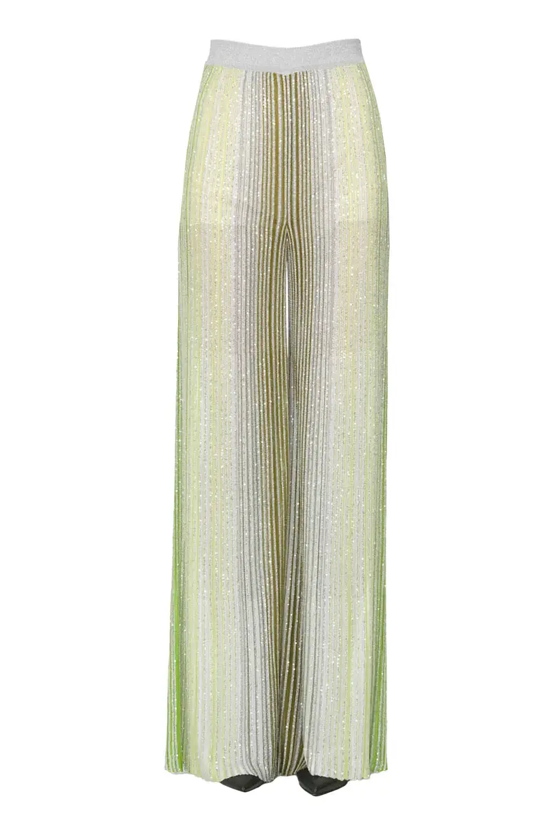 Pantaloni in maglia lavorata