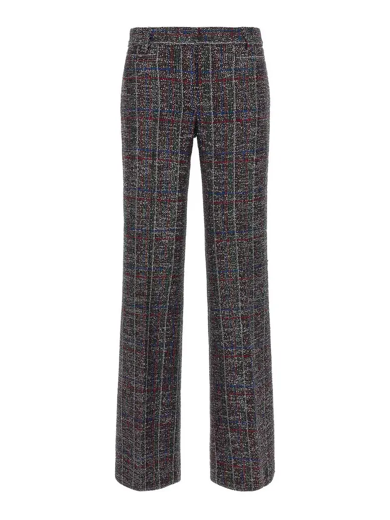Pantaloni scozzesi con paillettes Multicolore