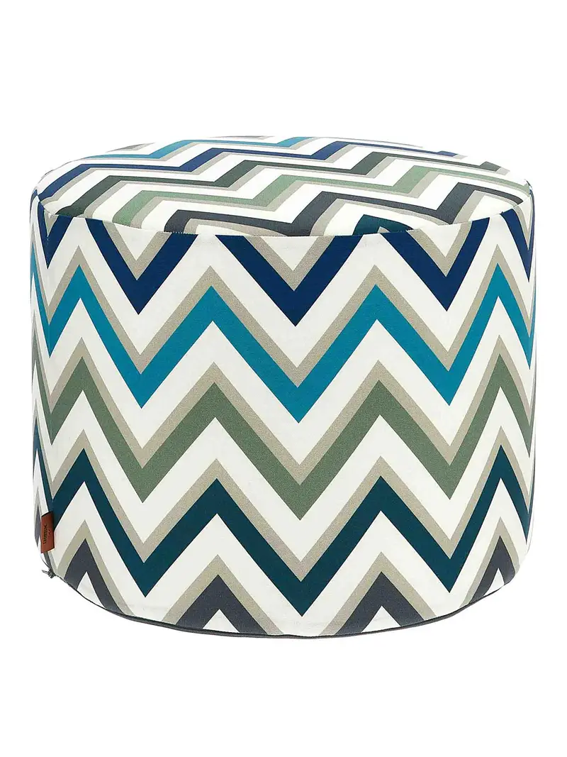 Pouf cilindrico da esterno Multicolore
