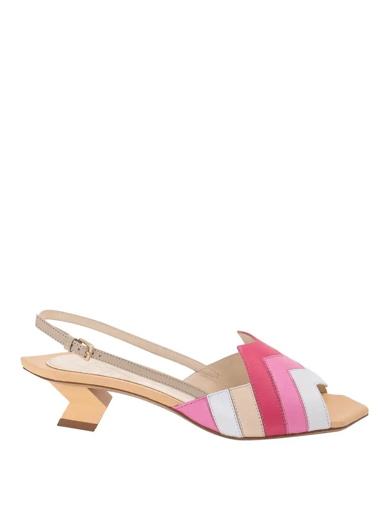 Sandali stringati Color Carne E Neutri