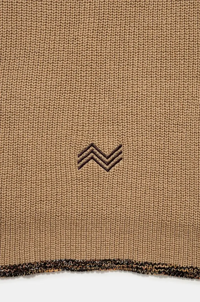 sciarpa in lana colore beige SC32WOD9829 miniatura 2