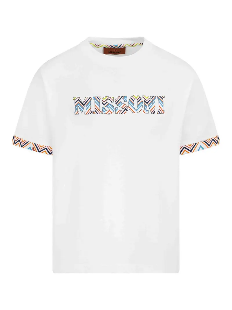 T-Shirt Con Stampa Bianco