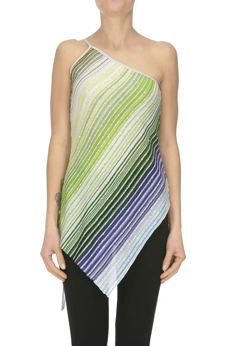 Top monospalla Multicolore