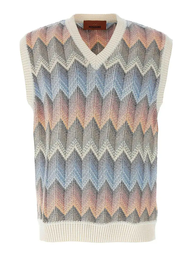 Vest di Chevron Multicolore