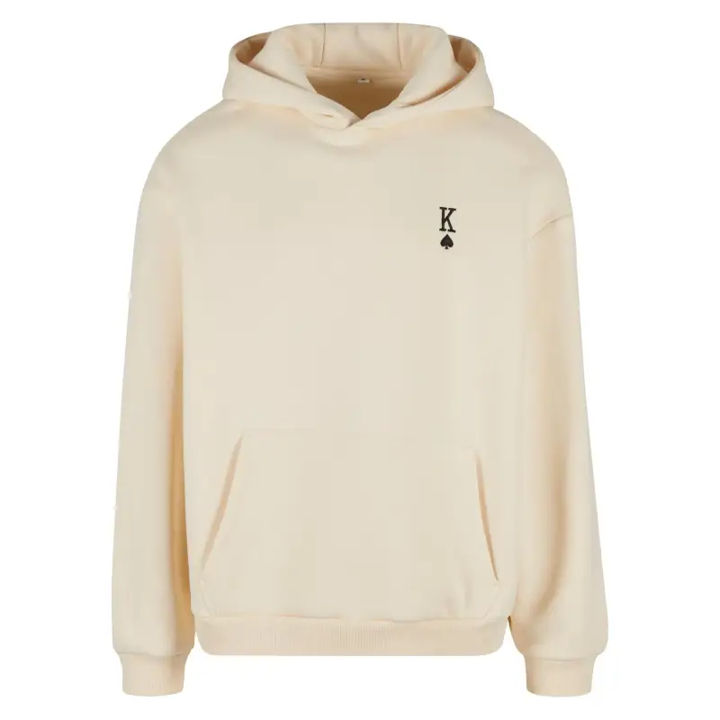 Felpa con cappuccio morbida donna Mister Tee King Card EMB