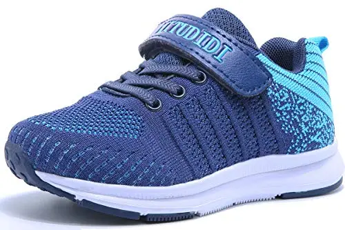 Mitudidi Scarpe sportive leggere e traspiranti (scarpe sportive, fitness, corsa) per unisex bambino 9 UK Bambino Blu