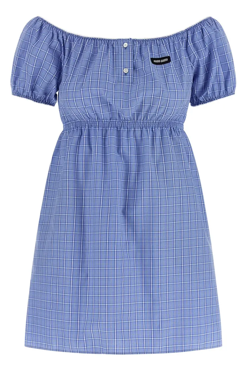 Abito Check Azzurro