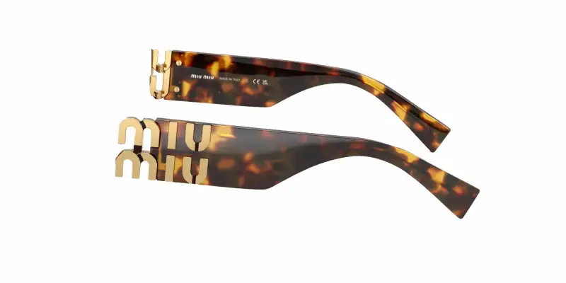 Miu Miu Aste di ricambio MU 09WS Aste di ricambio Acetato Havana miniatura 2