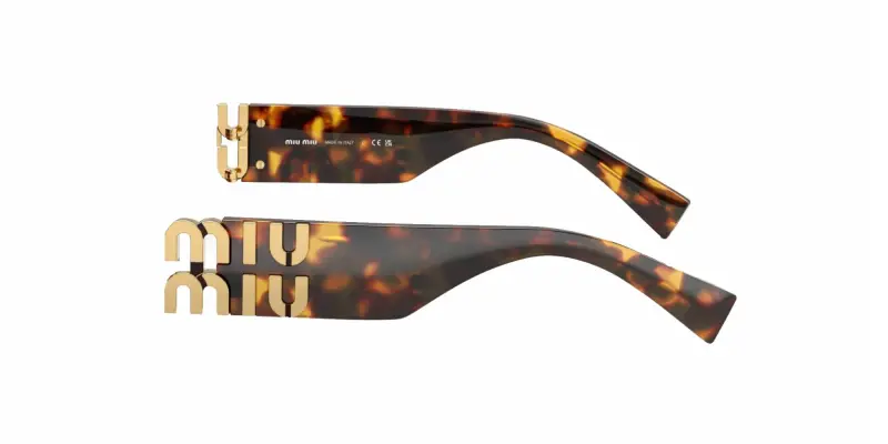 Miu Miu Aste di ricambio MU 11WS Aste di ricambio Acetato Havana