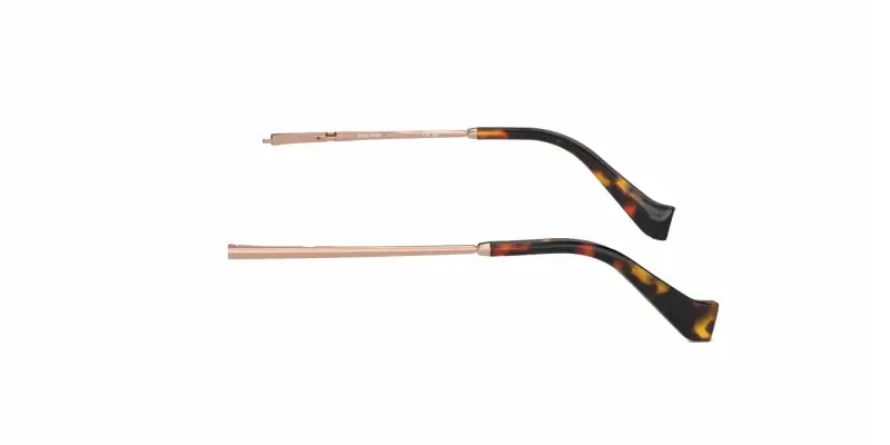 Miu Miu Aste di ricambio MU 52YS Aste di ricambio Metallo Oro miniatura 3